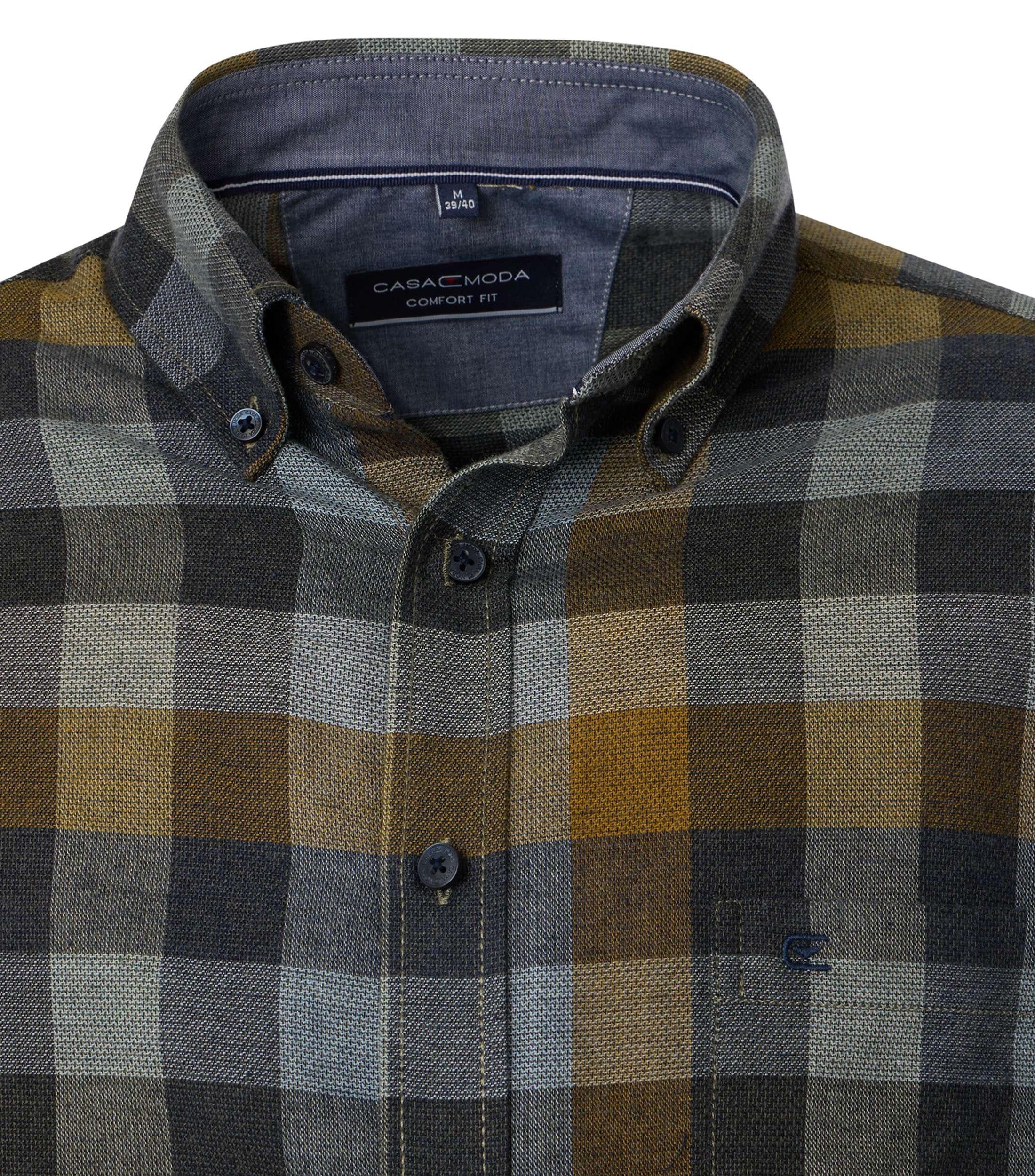 CASAMODA Herren Freizeithemd in Würfelkaro