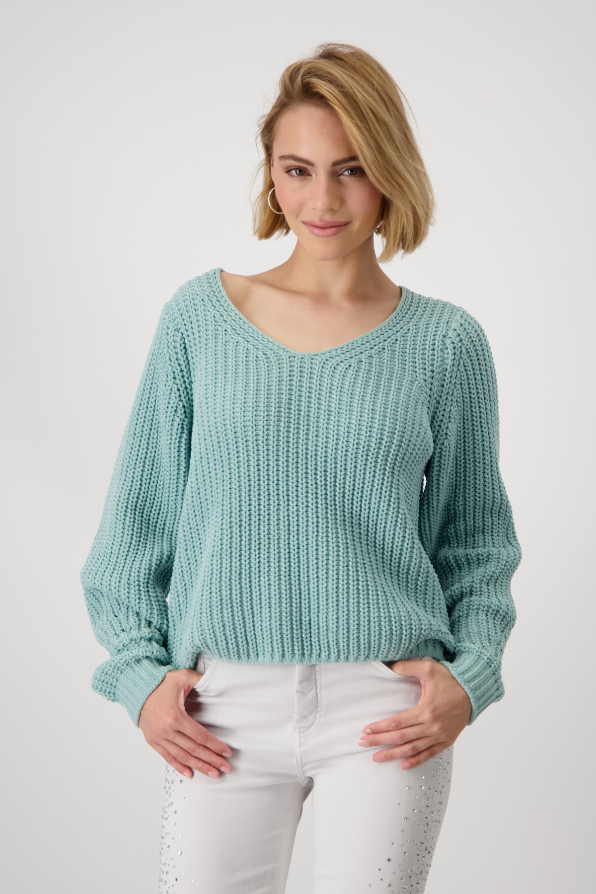 MONARE Damen Chenille-Pullover