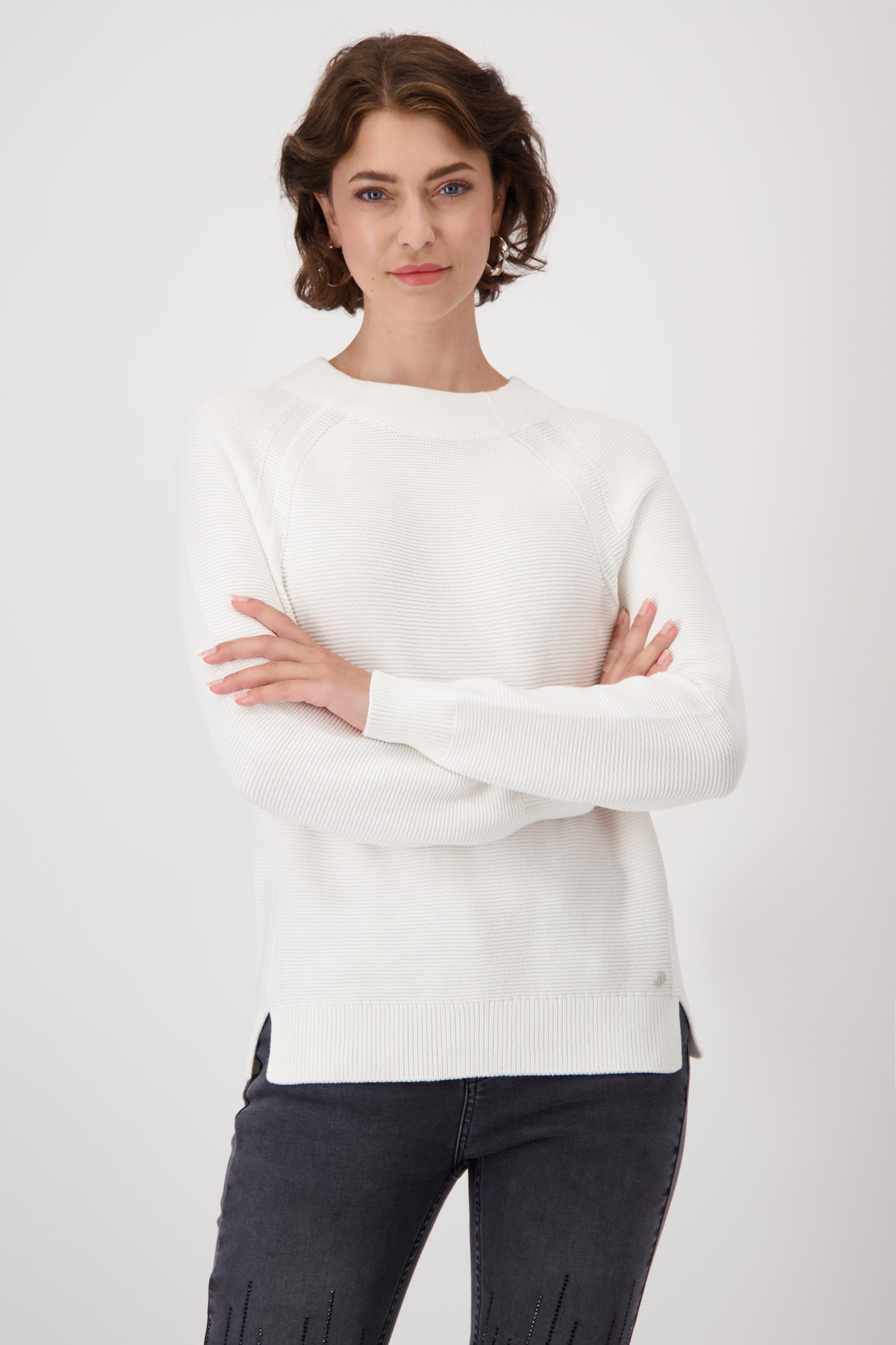 MONARI Damen Linksstrick-Pullover