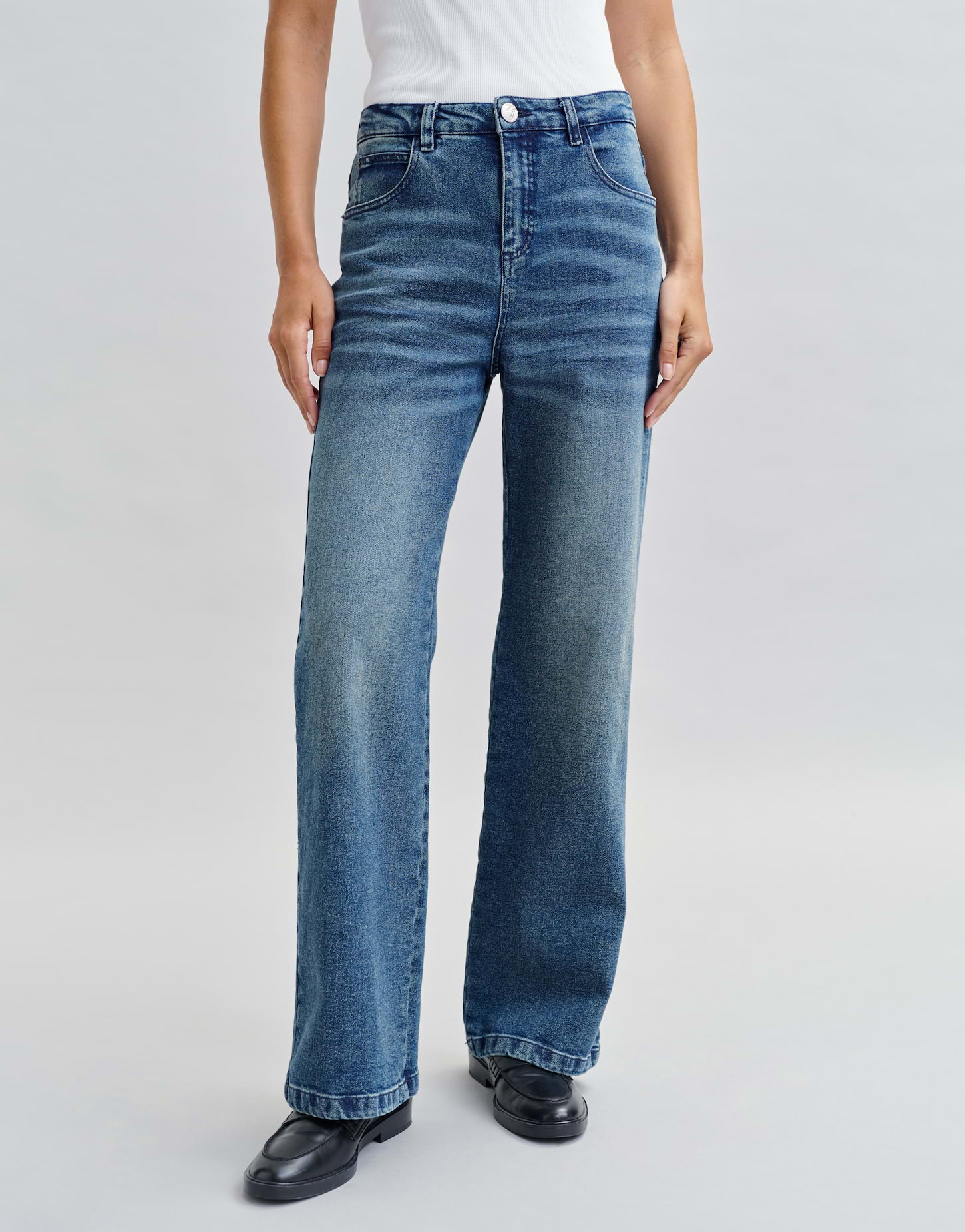 OPUS Damenjeans Wide Leg Mivy