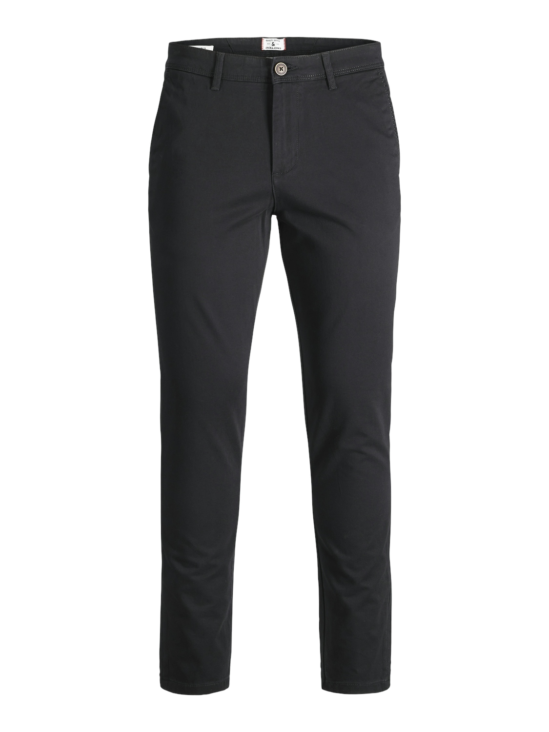 JACK&JONES Herren Chinohose Marco Slim Fit in Schwarz - black