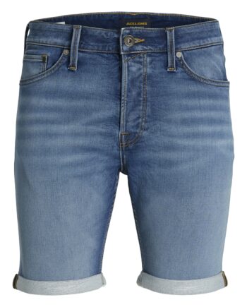 JACK&JONES Herren Jeansshort Rick Icon GE 381 in Blau - blue denim