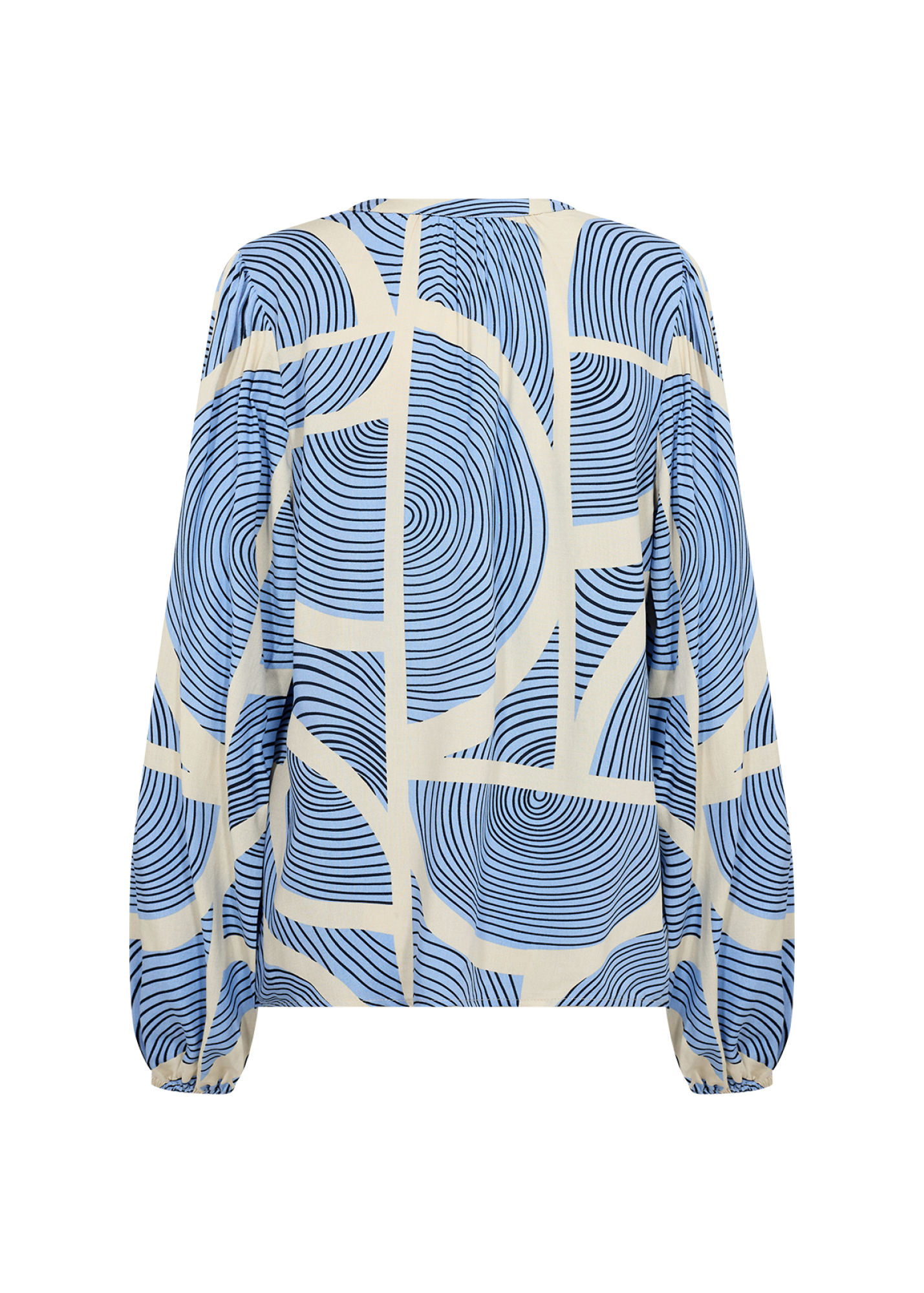 SOYACONCEPT Damen Viscose-Bluse mit V-Ausschnitt Olivera