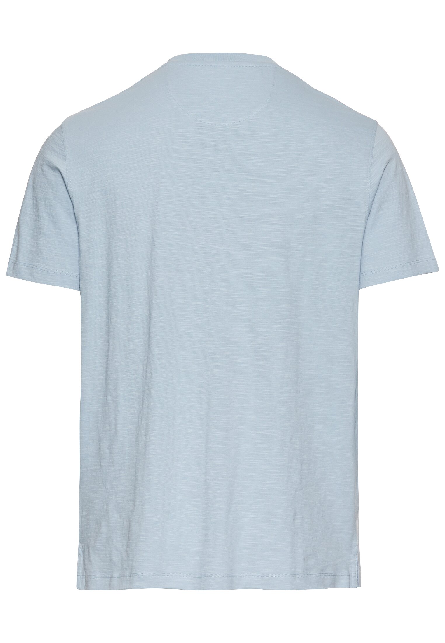 CAMEL ACTIVE Herren T-Shirt Henley mit Rundhalsausschnitt in Hellblau