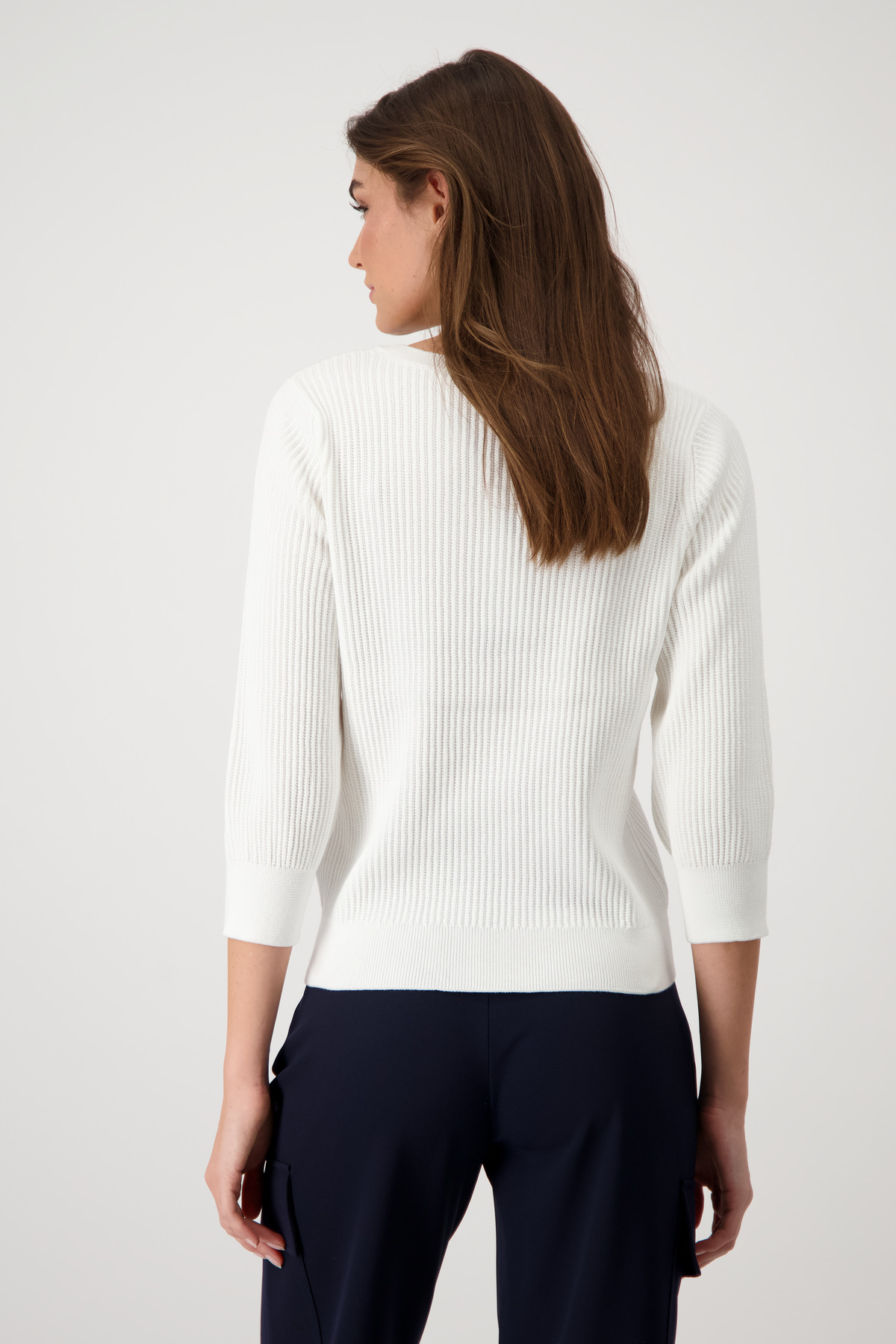 MONARI Damen Pullover mit glitzernden Strasssteinen