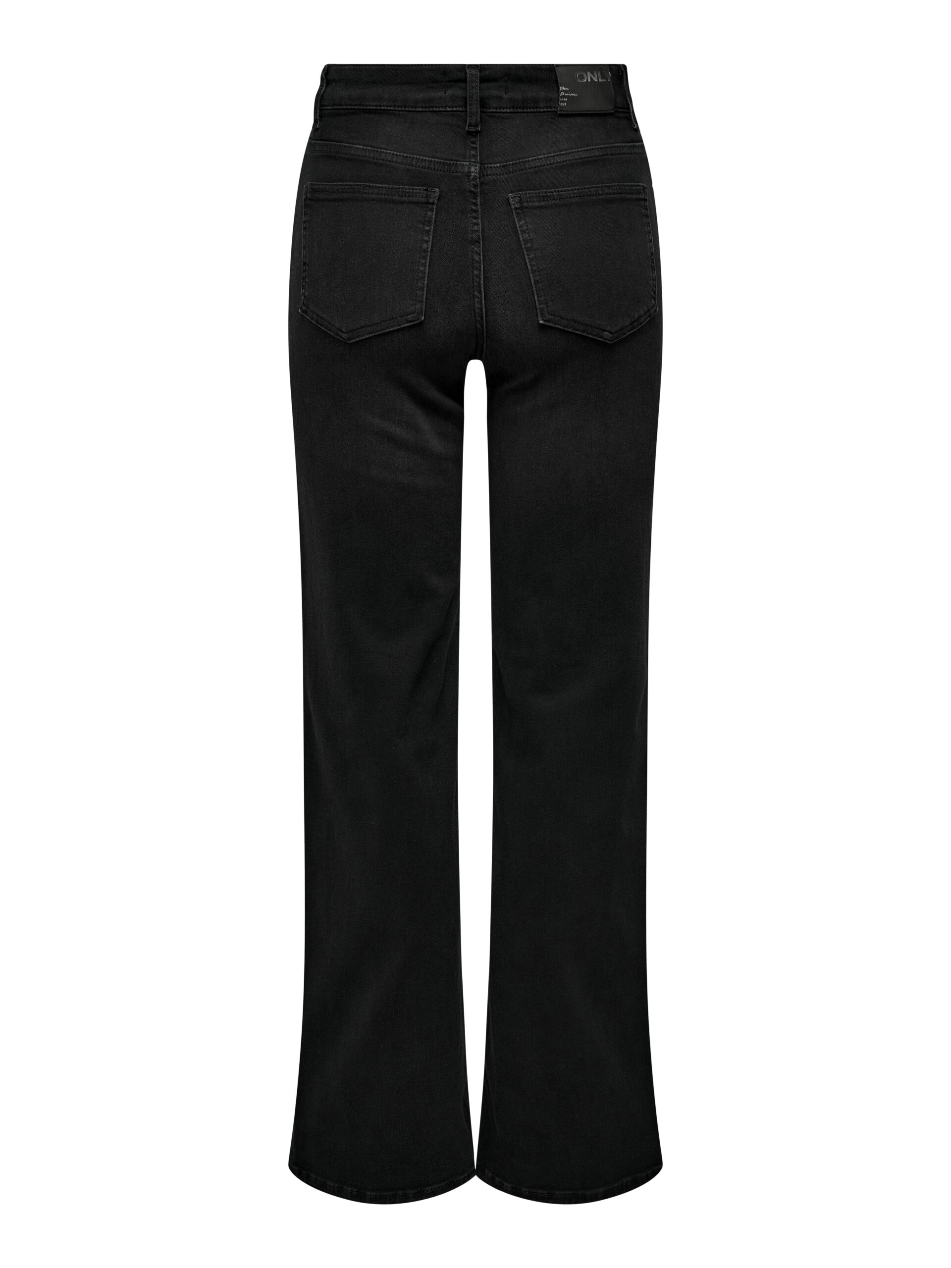 ONLY Damen Wide leg Jeans Madison Blush in Schwarz - washed black