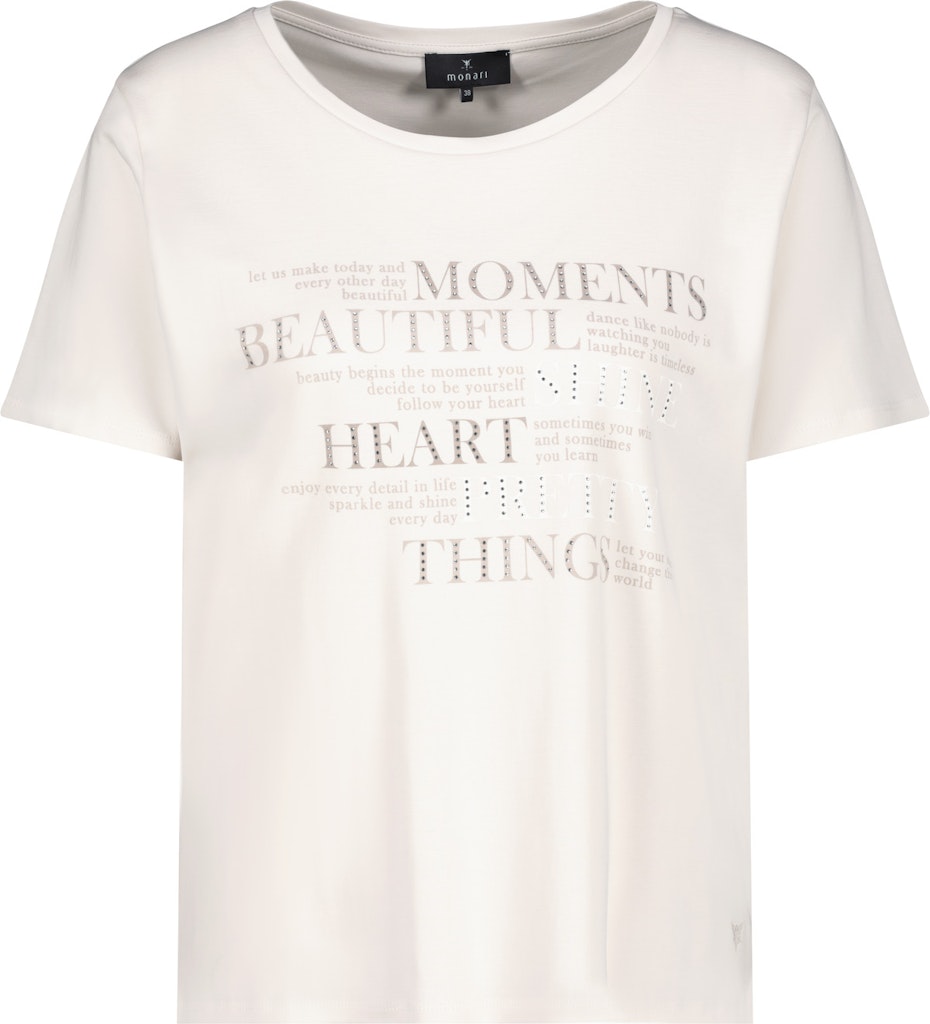 MONARI Damen T-Shirt mit Strasssteinen