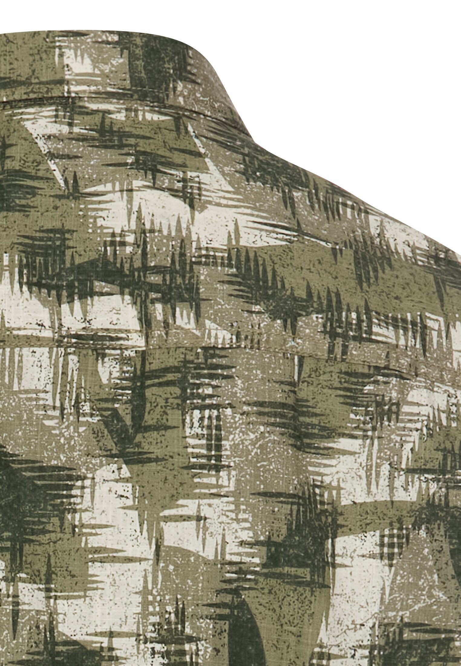 CAMEL ACTIVE Herren Shortsleeve Shirt mit Alloverprint Muster in Grün