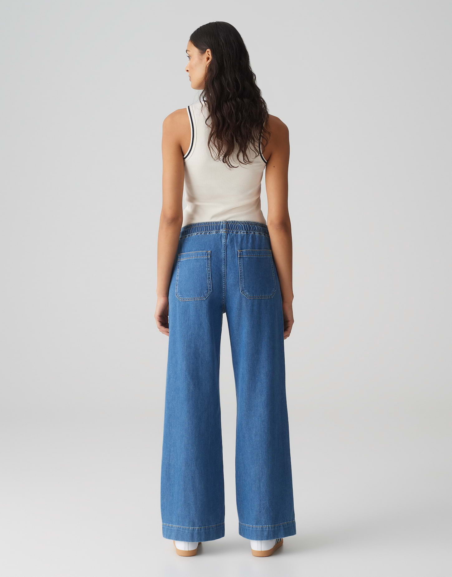 OPUS Damen Hose Denim Miva palazzo french