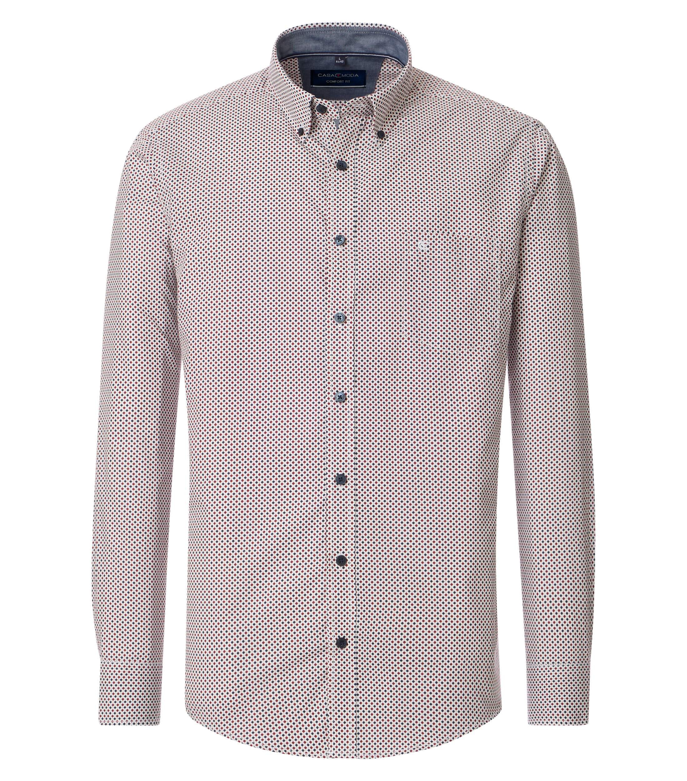 CASAMODA Freizeithemd Comfort Fit Minimal Print