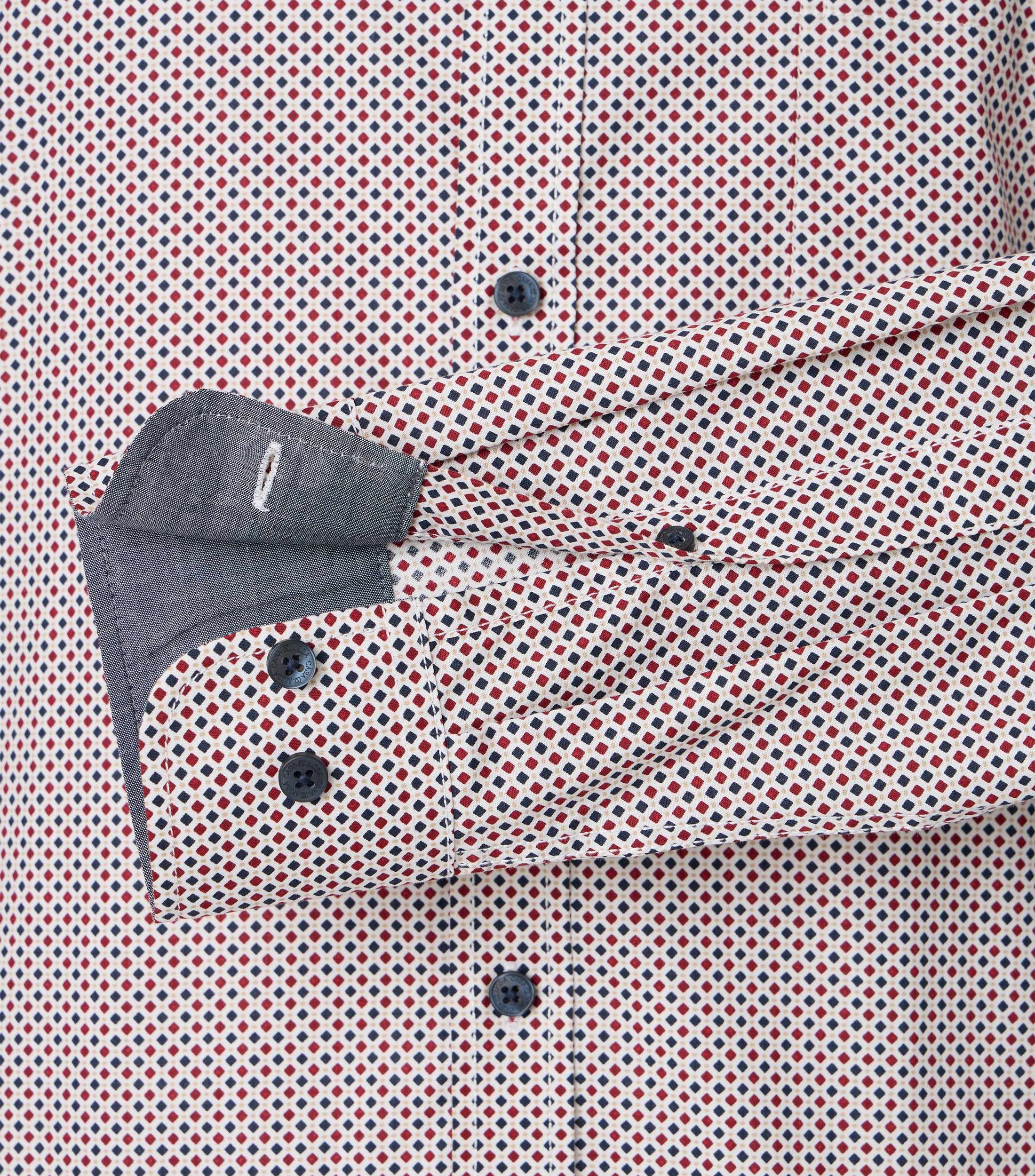 CASAMODA Freizeithemd Comfort Fit Minimal Print