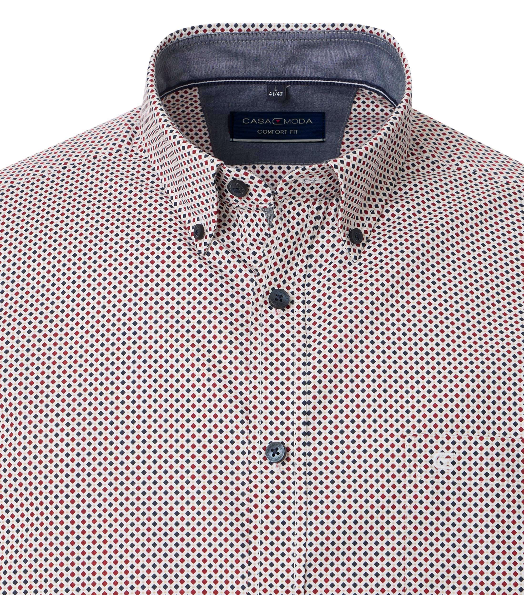 CASAMODA Freizeithemd Comfort Fit Minimal Print