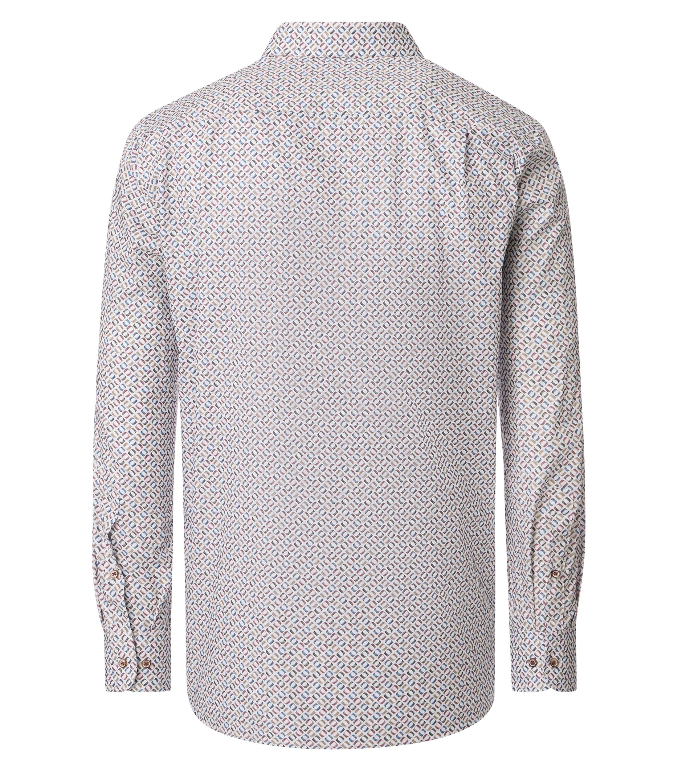 CASAMODA Herrenhemd mit modischem Print im Comfort Fit