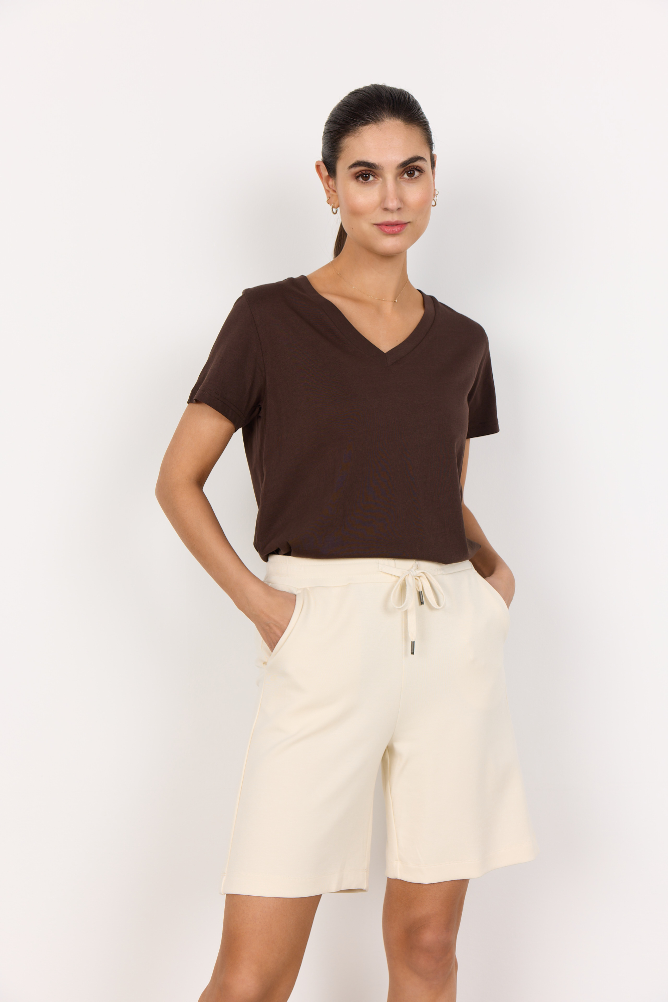 SOYACONCEPT Damen Shorts SC-BANU in Weiß