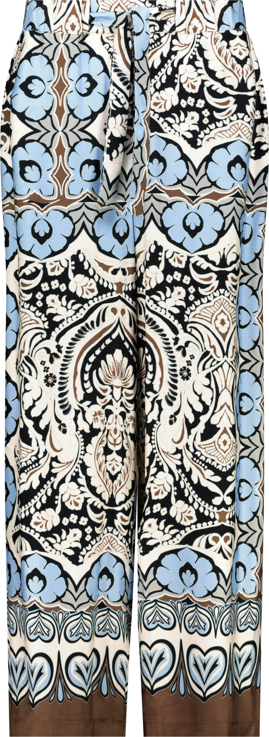 MONARI Damen Wide-Leg-Hose mit Ornamentmuster