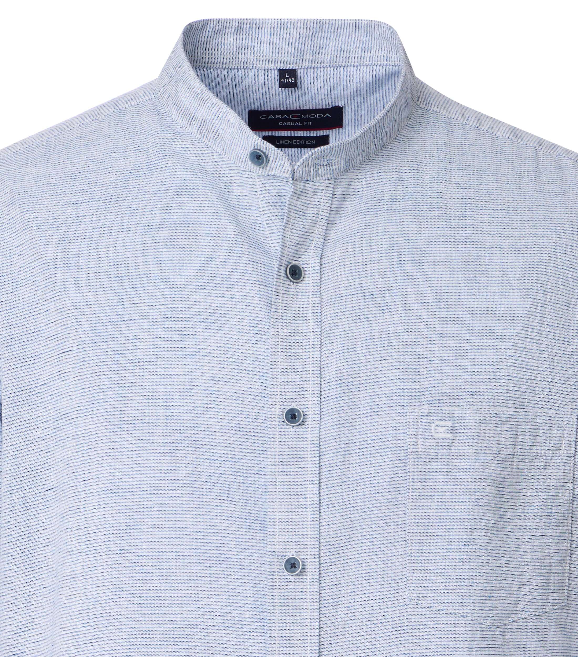 CASAMODA Herren Leinenhemd mit kurzem Arm