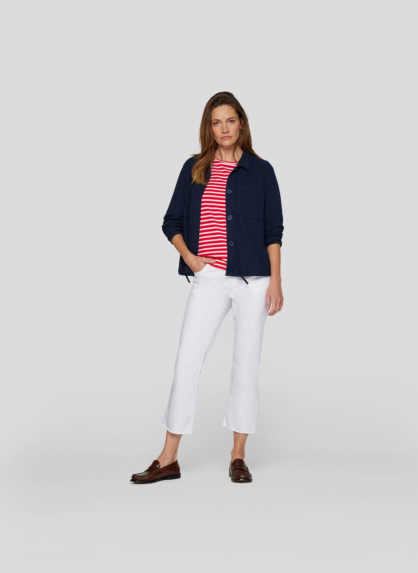 RABE Damen T-Shirt mit maritimem Ringel