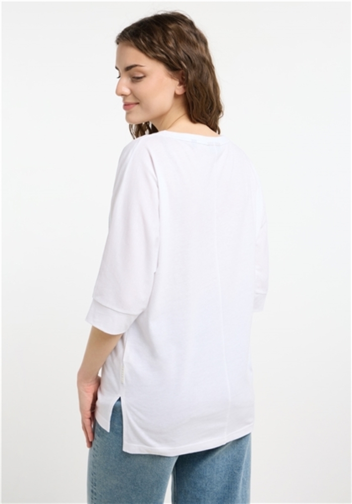 ELBSAND Damen T-Shirt 3/4 Arm Imea in bright white