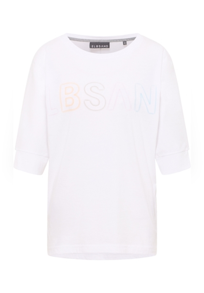 ELBSAND Damen T-Shirt 3/4 Arm Imea in bright white