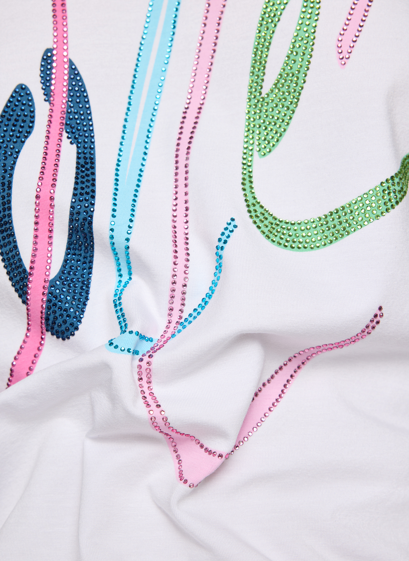 RABE Damenshirt mit Dolce-Schriftzug in weiß