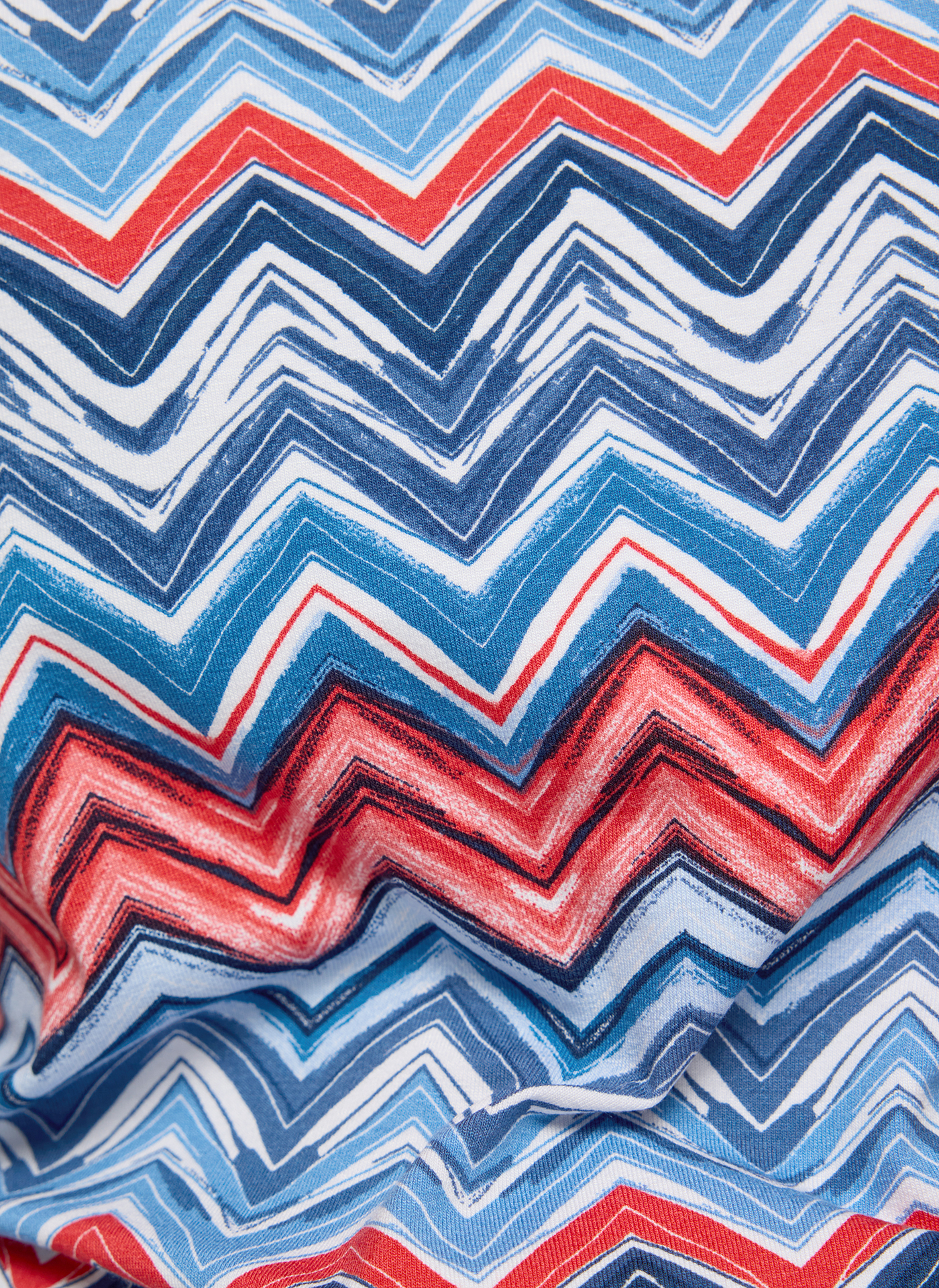 RABE Damen T-Shirt mit Alloverprint in Blau gemustert