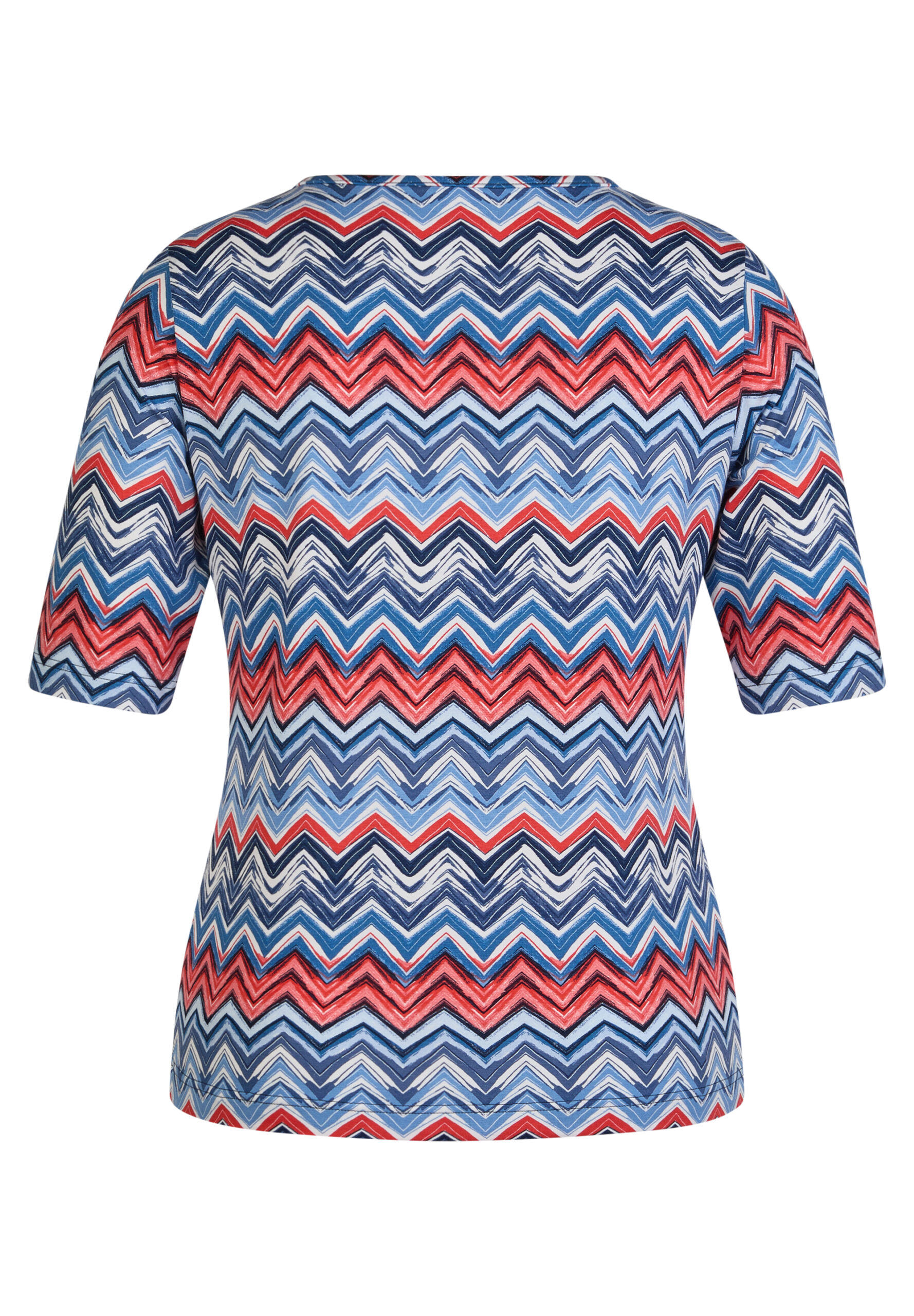 RABE Damen T-Shirt mit Alloverprint in Blau gemustert