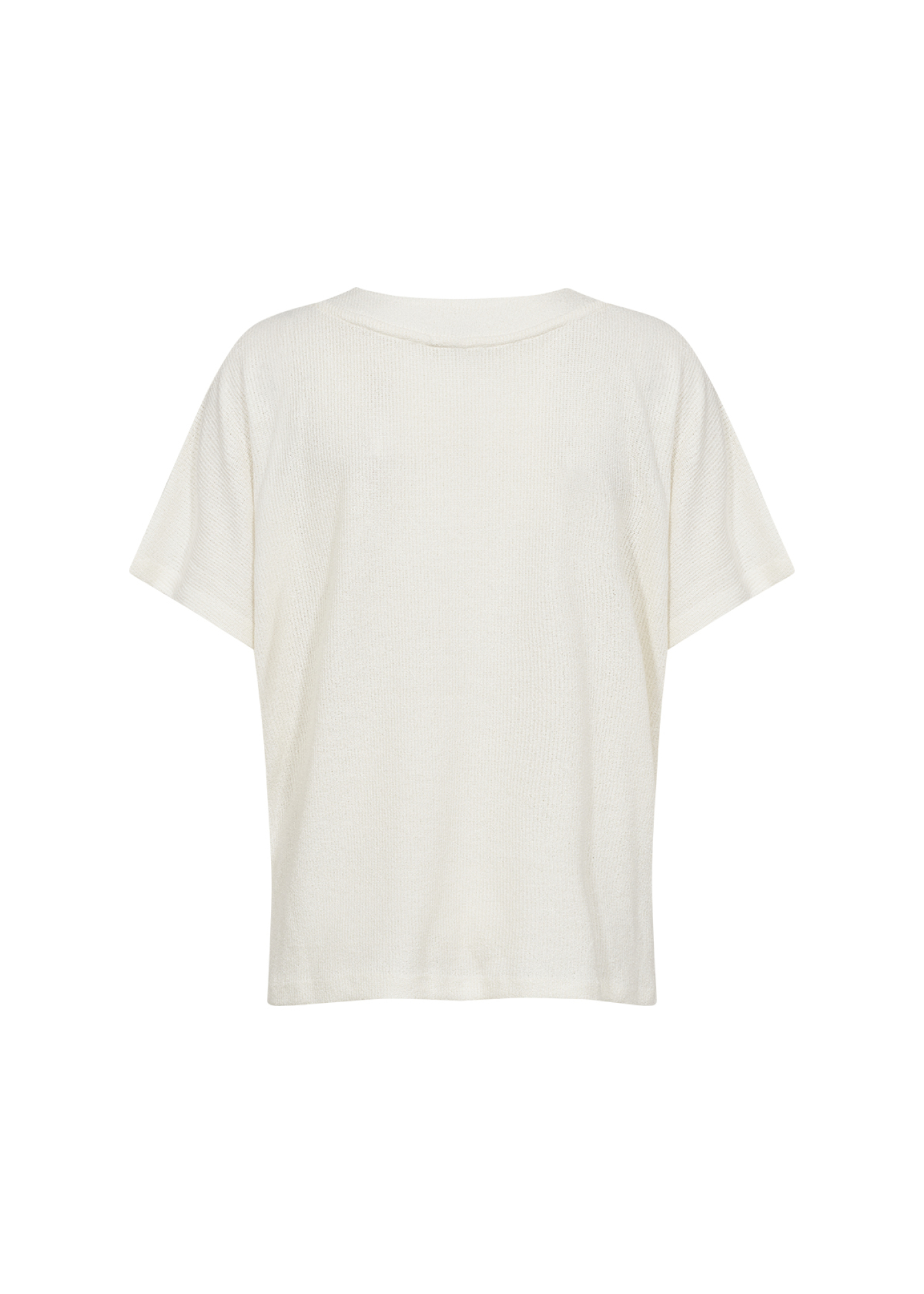 SOYACONCEPT Damen V-Shirt Delia – offwhite uni, V-Ausschnitt, lockere Passform, weich & bequem, aus Viskose