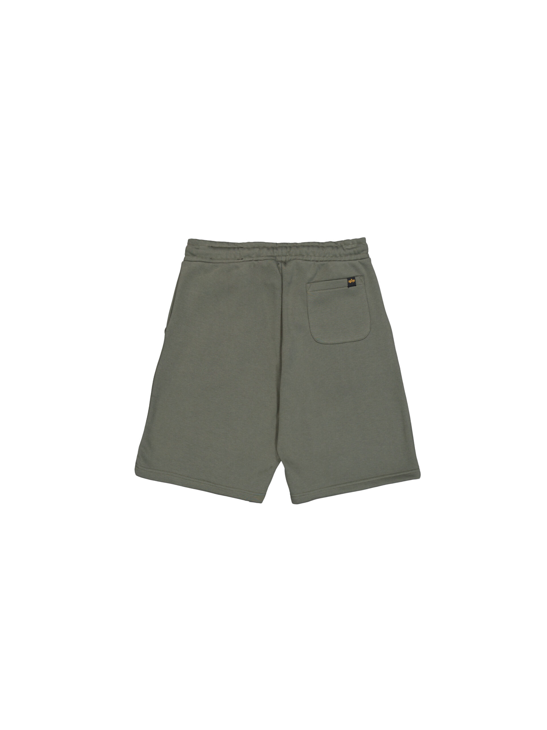 ALPHA INDUSTRIES Herren Shorts Basic Small Logo 2 – dark oliv, Sweatshorts, Tunnelzug, Baumwoll-Mix, Regular Fit