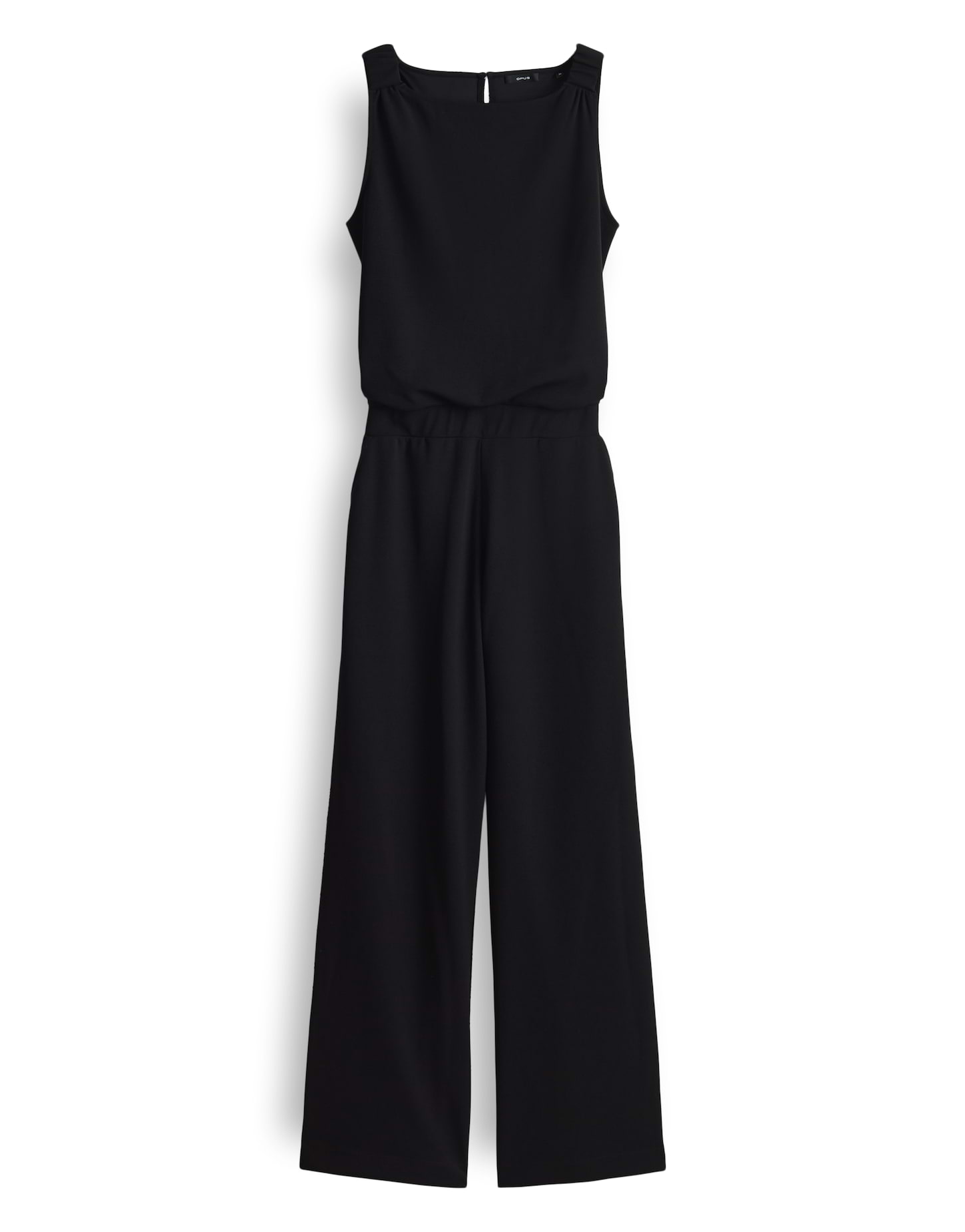 OPUS Jumpsuit Mefiza voyage – Damen Einteiler in Schwarz, weiter Schnitt, elastischer Stoff, schick und bequem