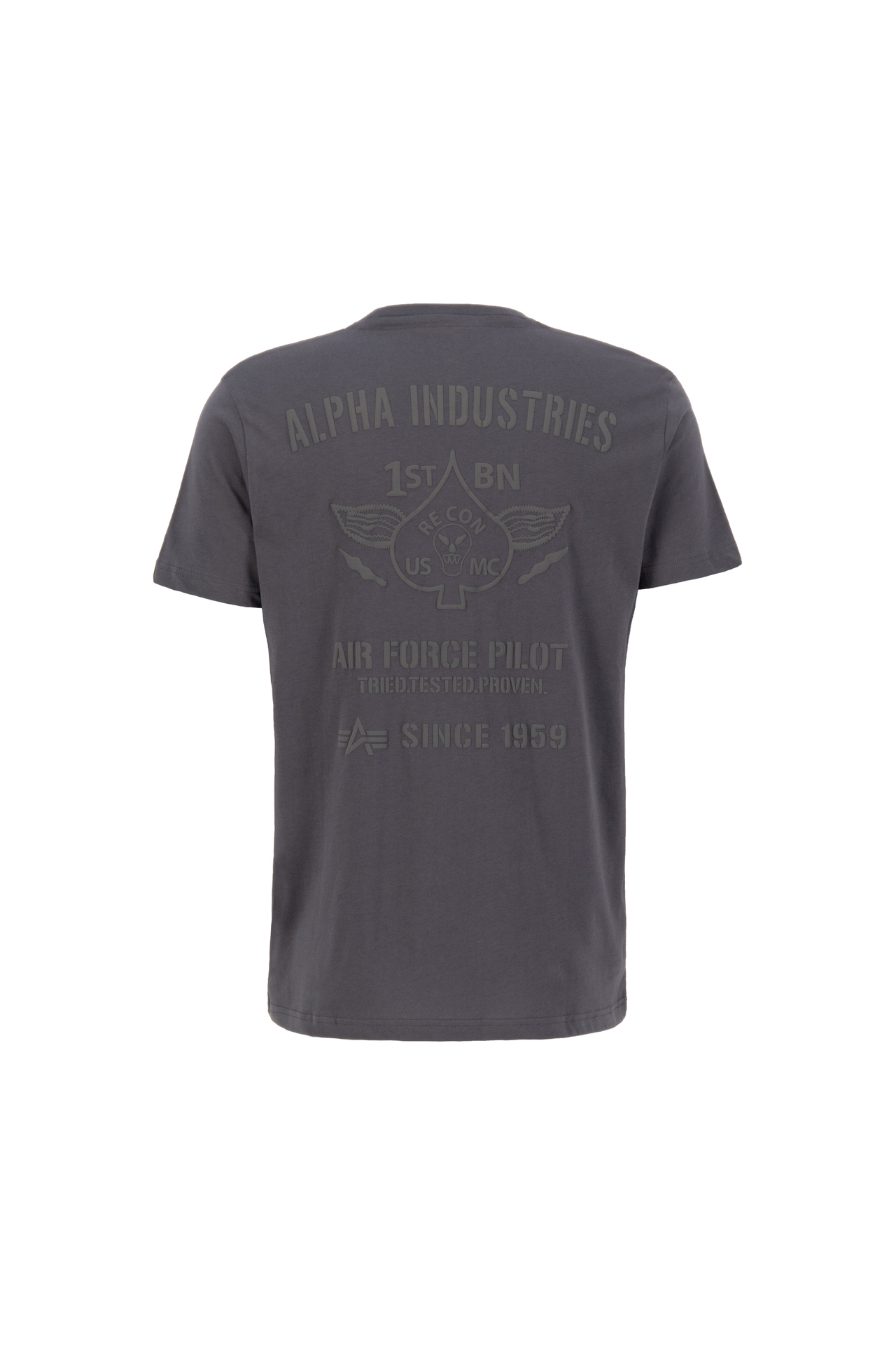 ALPHA INDUSTRIES Air Force Pilot T-Shirt Herren – Backprint, Logoprint, Regular Fit
