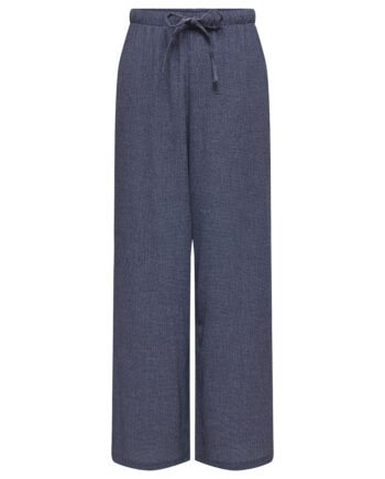 ONLY Damen Wide Leg Hose Palmy mit hoher Taille in Dunkelblau