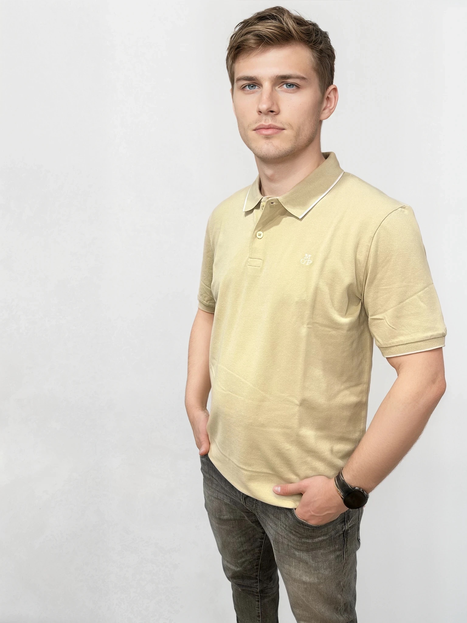 Marc O’Polo Herren Polo-Shirt aus Bio-Baumwolle in Piqué-Qualität