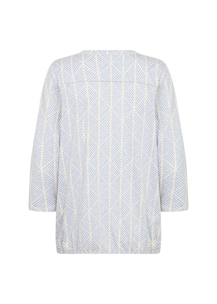 SOYACONCEPT Damen Bluse SC-FELICITY AOP mit Print und V-Ausschnitt