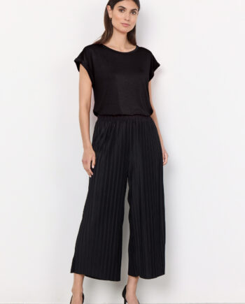 SOYACONCEPT Damen Culotte SC-Kirit 4 mit Rippstruktur in Schwarz