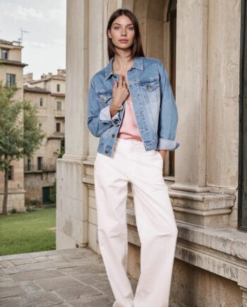 FREEMAN T. PORTER Nickie Felicita Damenhose – Wide Leg Chino Weiß