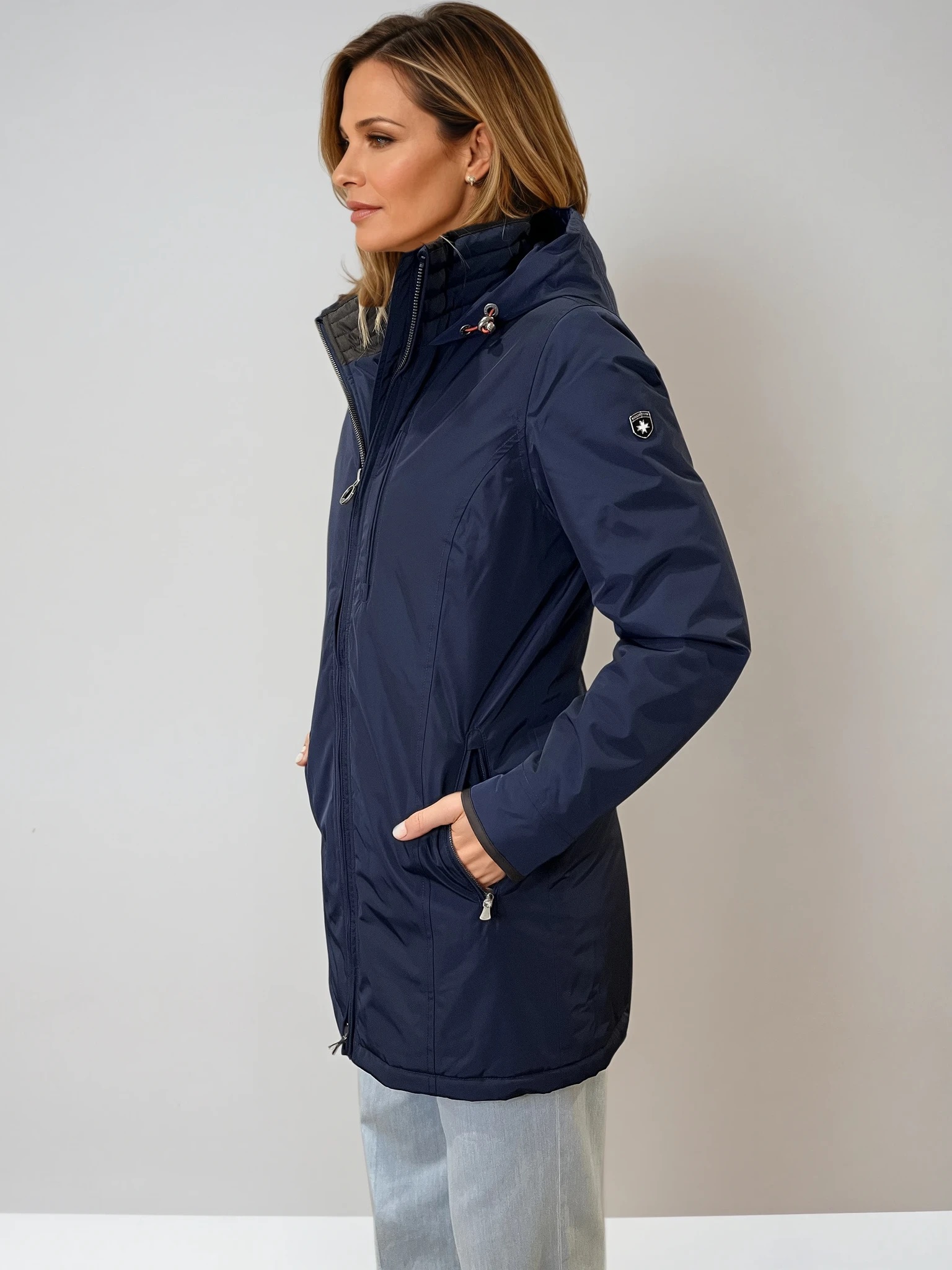 Winter Jacket Hollister Allwetter Bomberjacke Damen Bomberjacke