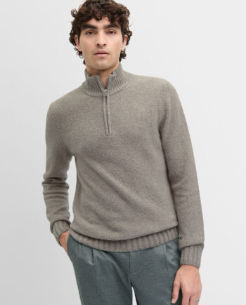 CINQUE Herren Troyer-Pullover CILUCA Regular Fit beigebraun oder blau