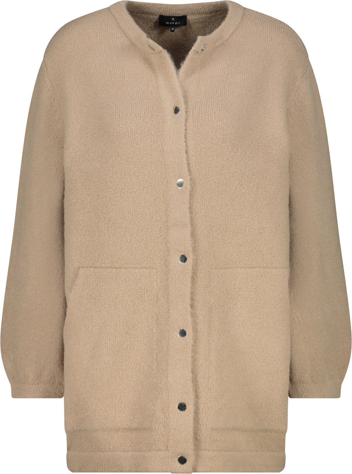 MONARI Damen lange Strickjacke truffle-beige mit weicher Haptik