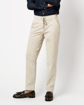 TONI Damenhose Sue Ankle light grey & blue mit Gummibund