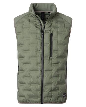 CASAMODA Herren Steppweste grün mit Sorona-Füllung wasser- und windabweisend