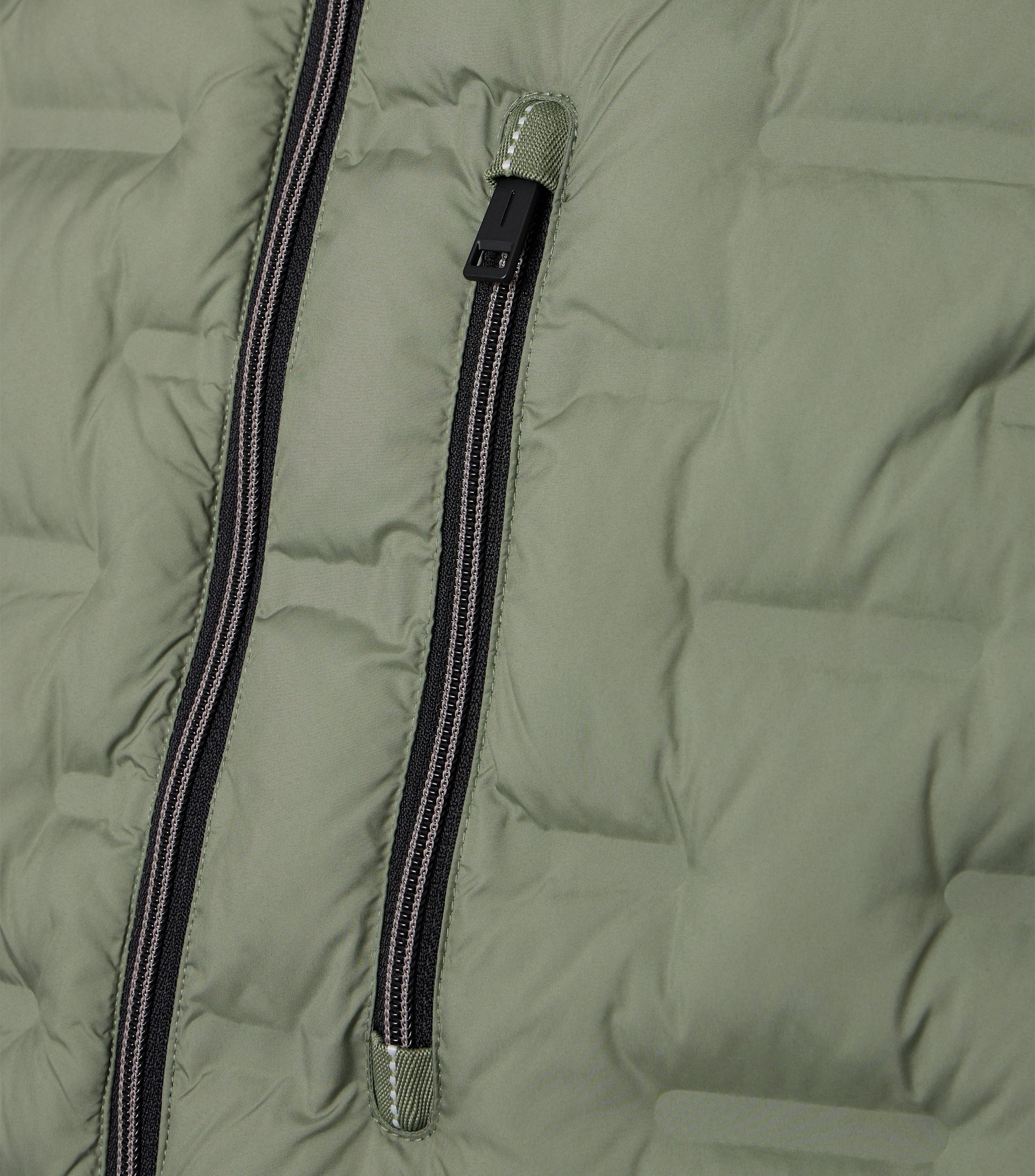 CASAMODA Herren Steppweste grün mit Sorona-Füllung wasser- und windabweisend