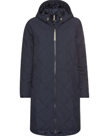 CAMEL ACTIVE Damen langer Steppmantel wasserabweisend Oversized Dunkelblau