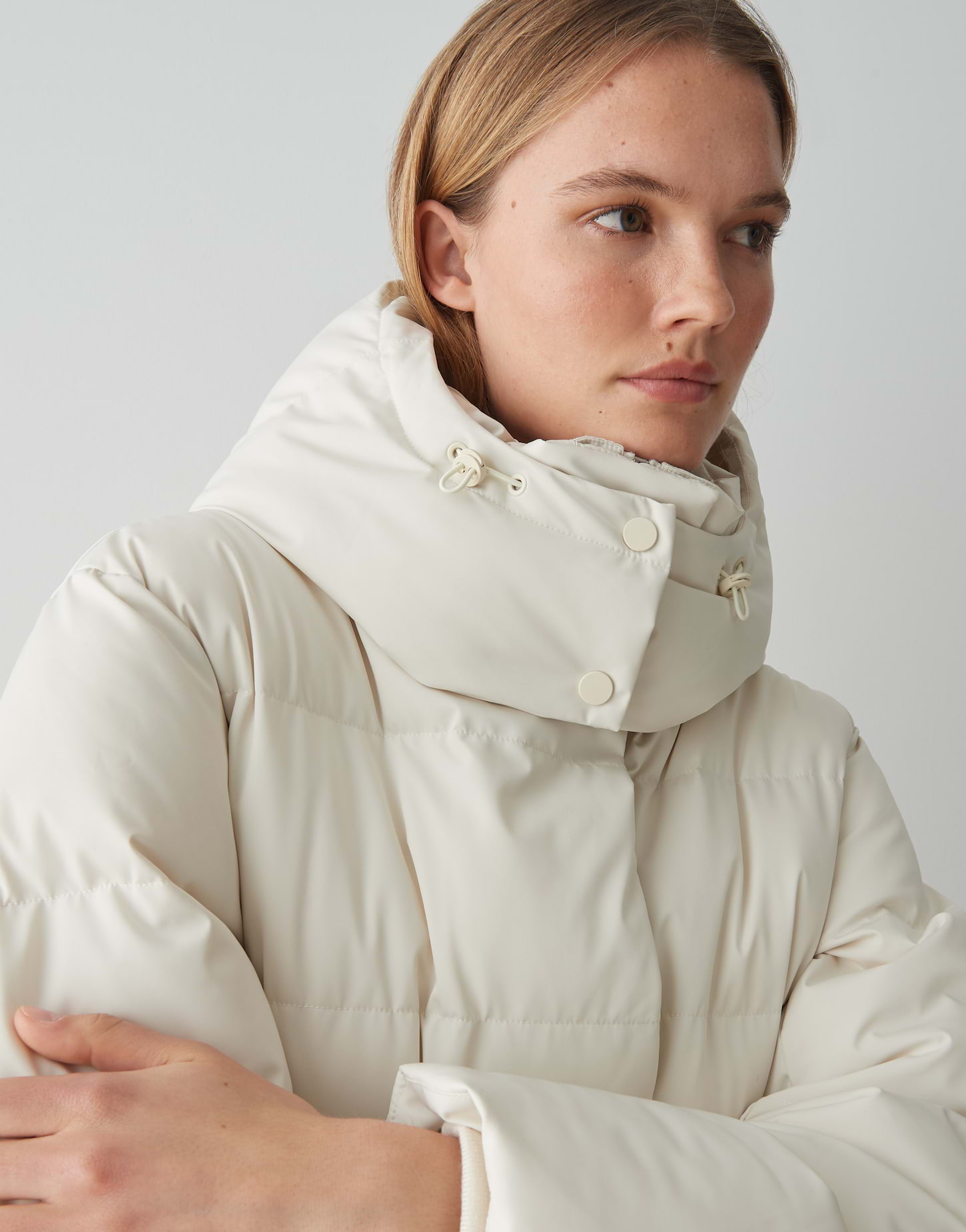 OPUS Damen Steppmantel HALLUSI in dark sage grün oder soft cream beige