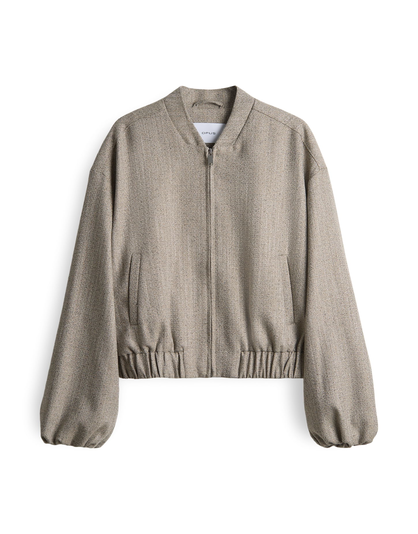 OPUS Damen Blouson JALEA HERRINGBONE in macadamia beige