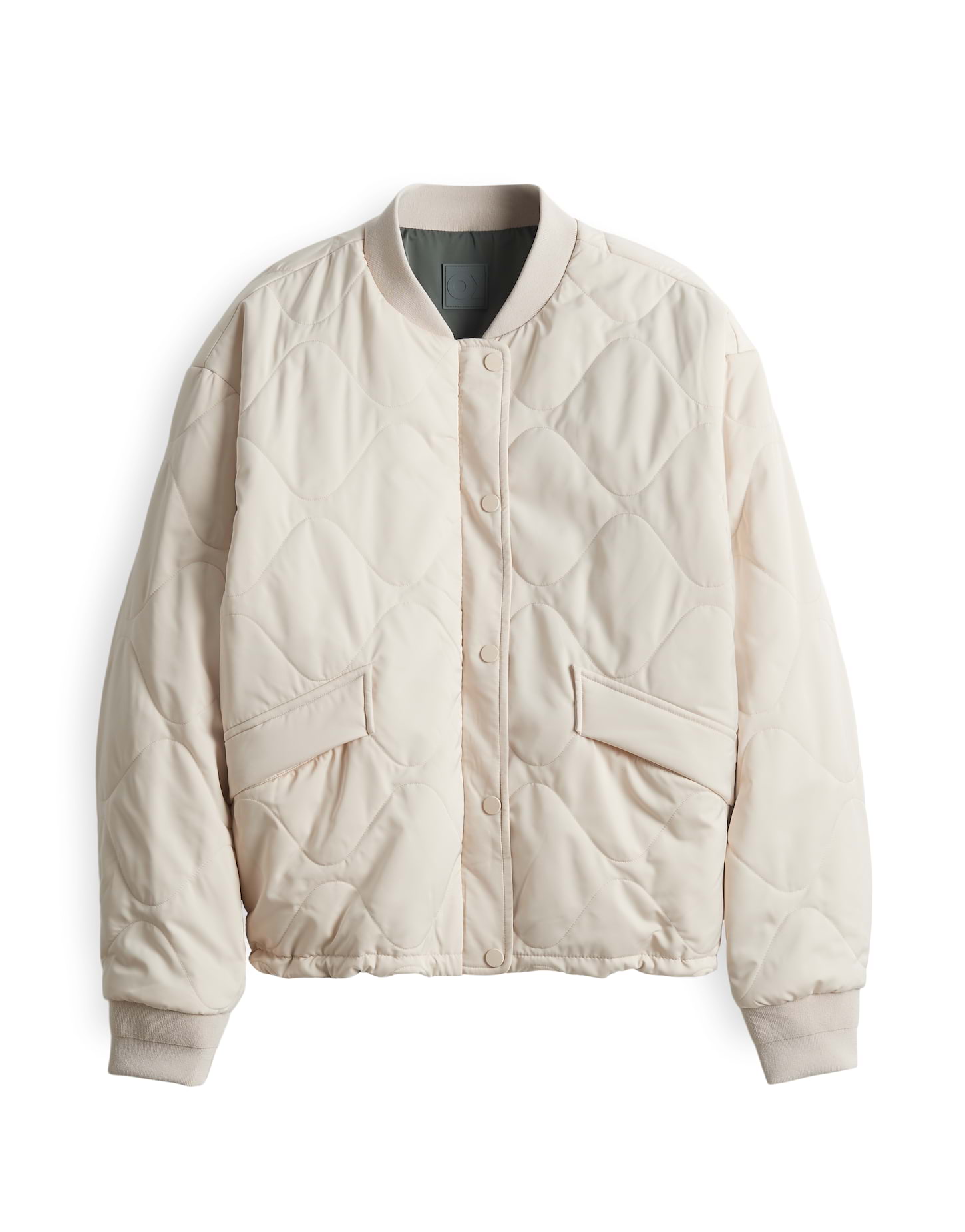 OPUS Damen Wendejacke Hailinu offwhite und schwarz mit Blousonkragen