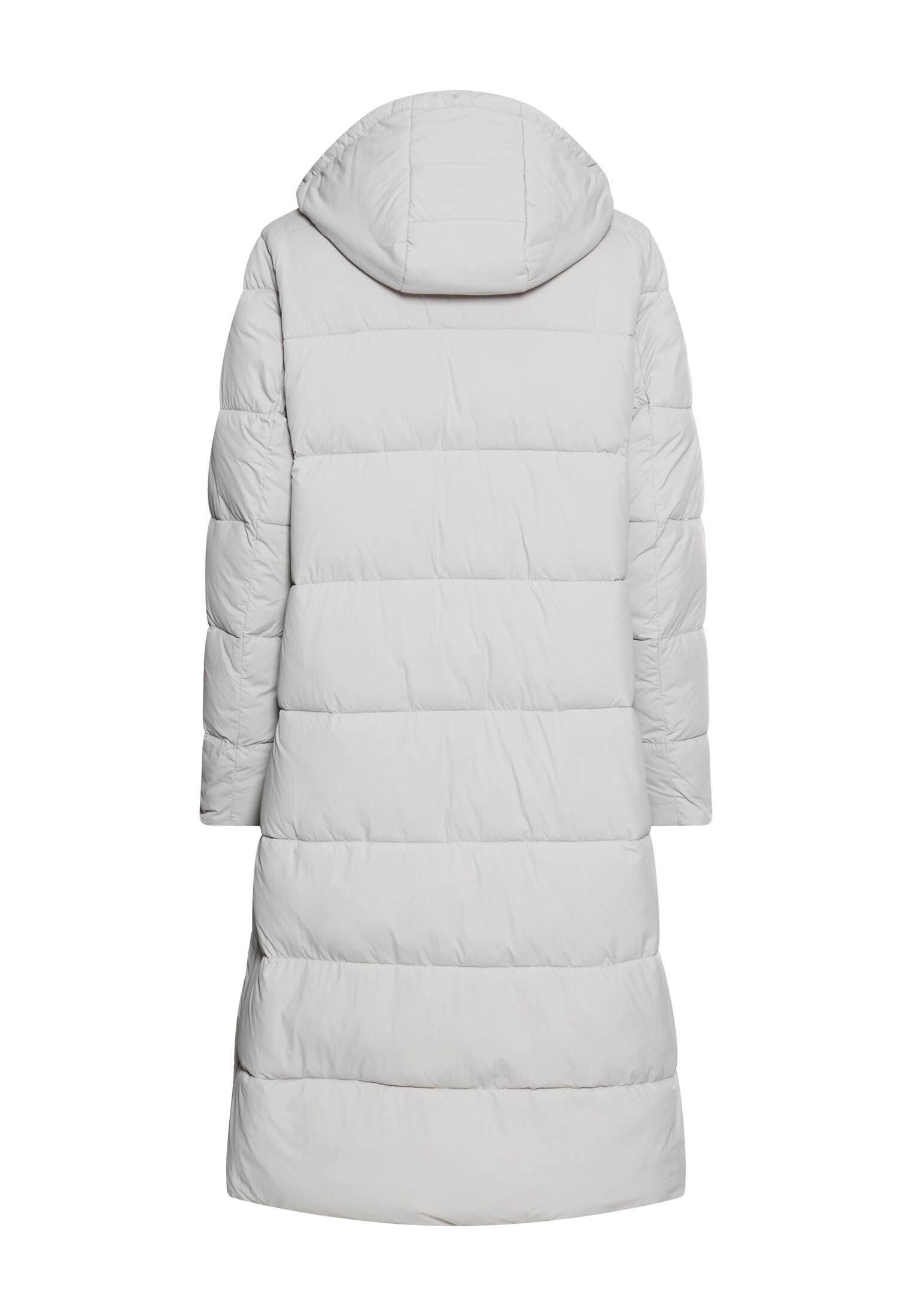 CAMEL ACTIVE Damen langer Steppmantel wasserabweisend mit Kapuze Offwhite