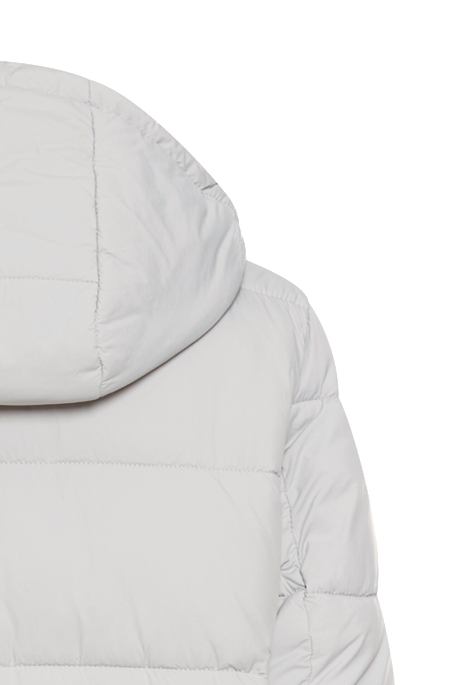 CAMEL ACTIVE Damen langer Steppmantel wasserabweisend mit Kapuze Offwhite