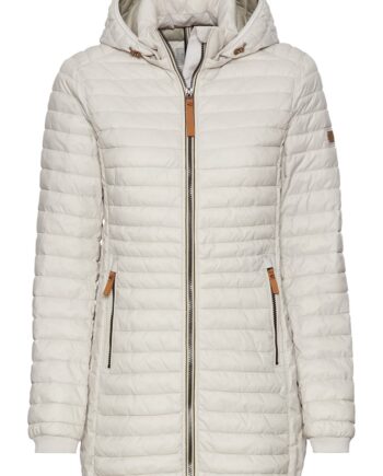 CAMEL ACTIVE Damen lange Steppjacke mit abnehmbarer Kapuze