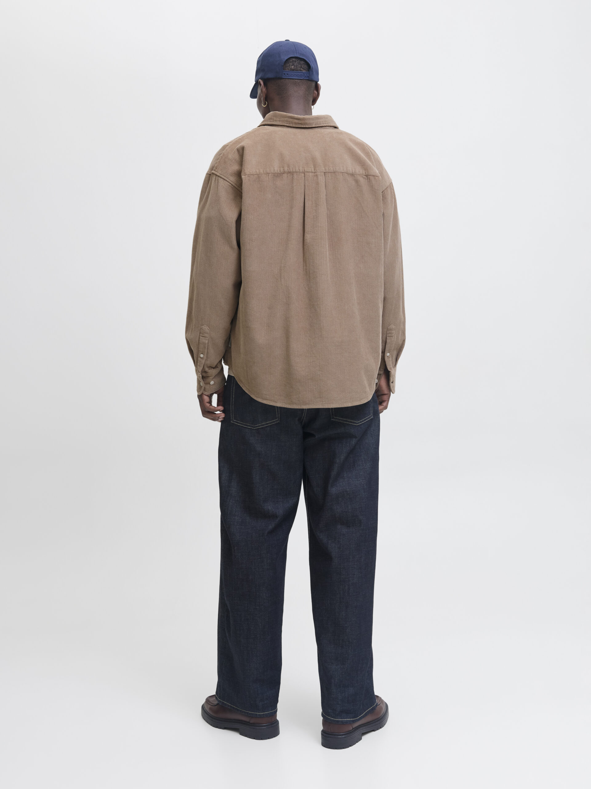 JACK&JONES Herren Cord Overshirt JORINWOOD caramel-beige