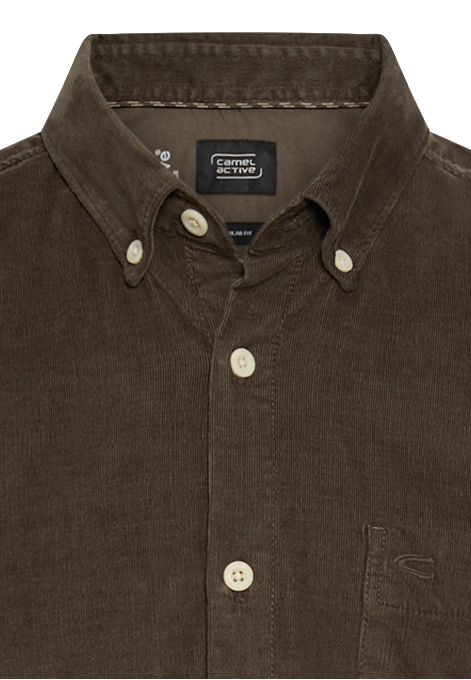 CAMEL ACTIVE Herren Hemd mit Button-Down-Kragen – Baumwolle & Brusttaschen